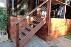 Deck and Stairs with handrail